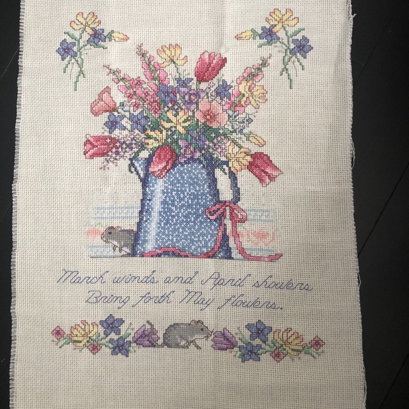 Vintage/ RetroEmbroidered hand stitched picture - Picture 1 of 3